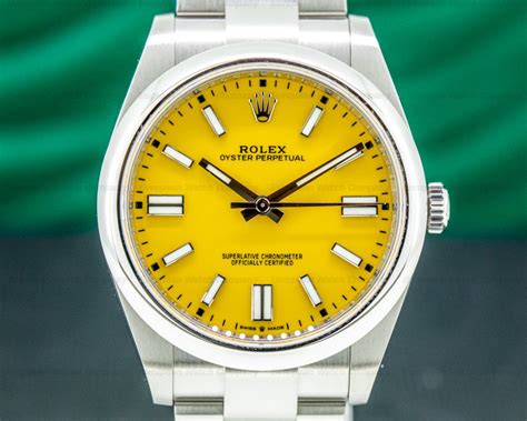 rolex yellow dial 2020